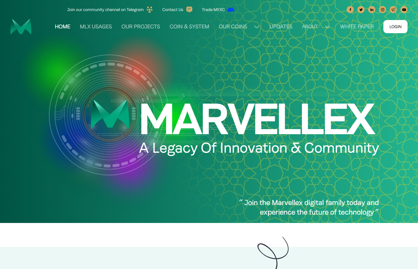 Marvellex website preview